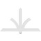 Ekena Millwork Redmond Architectural Grade PVC Gable Bracket, 60"W x 35"H x 2"D x 4"F, 14/12 Pitch GBP060X35X0204RED00 - alternate 5